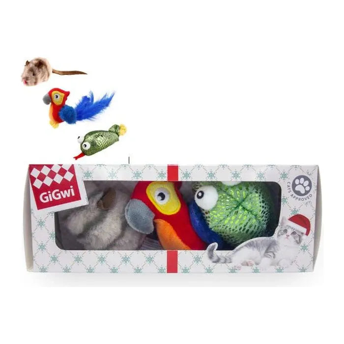 GIGWI CAT CHRISTMAS TOY BOX SET