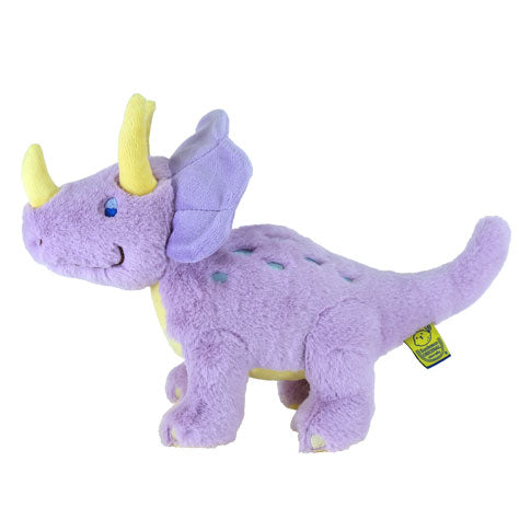 FLUFFIES RAINBOW STUFFED TOY M TRICERATOPS