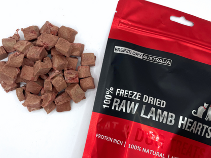 Freeze Dry Australia Freeze Dried Diced Lamb Hearts Pet Treats