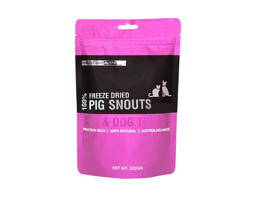 Freeze Dry Australia Freeze Dried Pig Snouts 100g