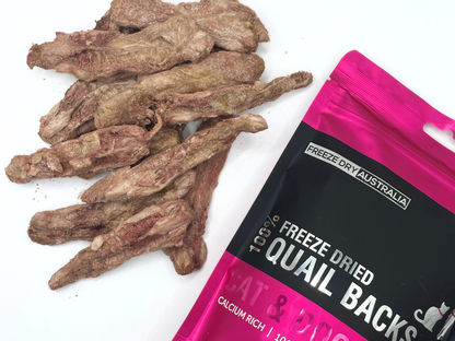 Freeze Dry Australia Freeze Dried Quail Backs Treats