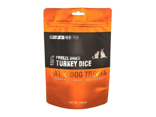 Freeze Dry Australia Freeze Dried Turkey Dice Pet Treats