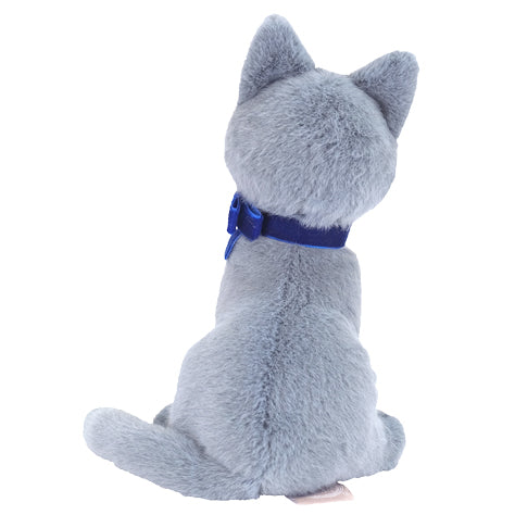 JOLLY STUFFED TOY SITTING CAT GREY