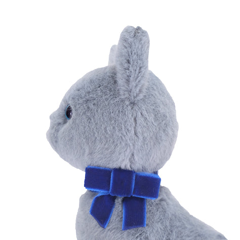 JOLLY STUFFED TOY SITTING CAT GREY
