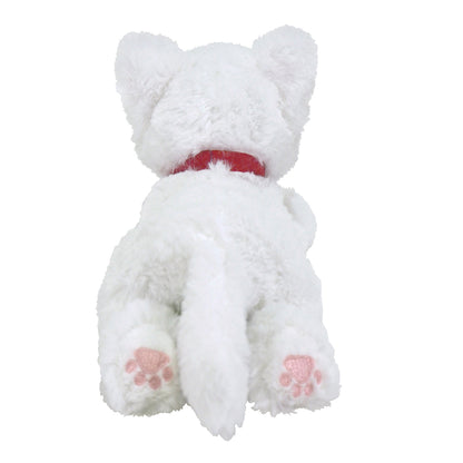 LYING CAT STUFFED TOY SS WH
