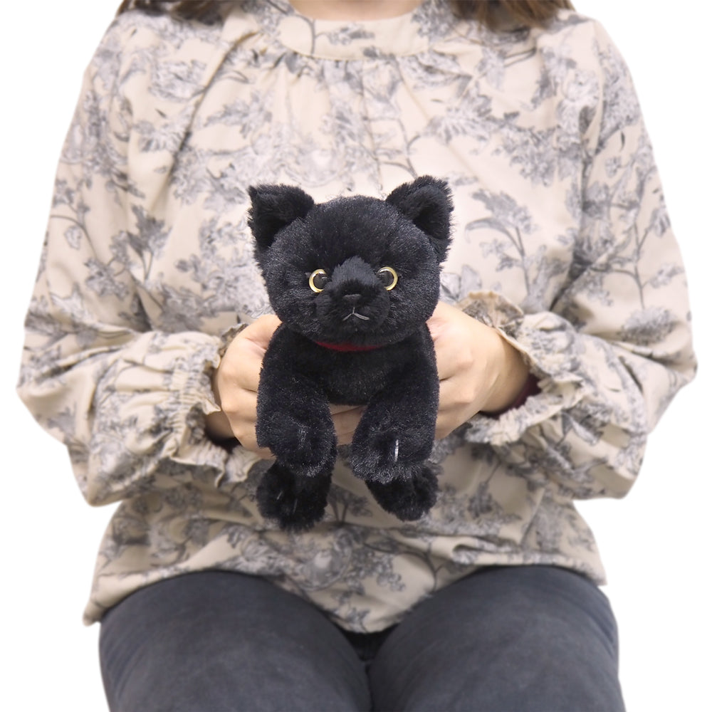 LYING CAT STUFFED TOY SS BK
