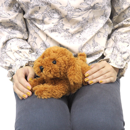 LYING DOG STUFFED TOY SS TOY POODLE BR