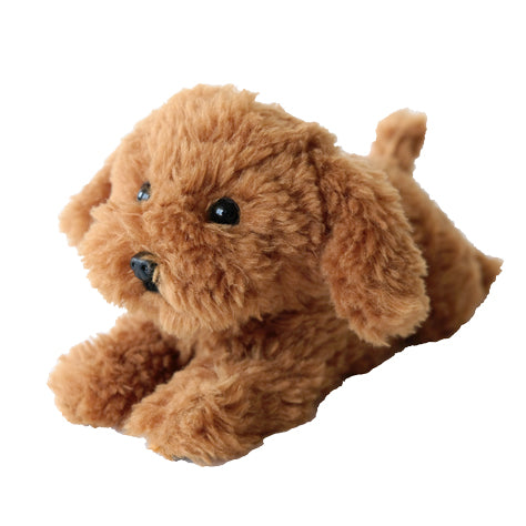 LYING DOG STUFFED TOY SS TOY POODLE BR