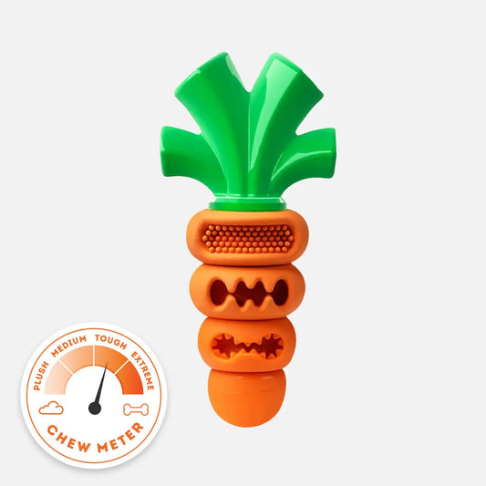 Happy Staffy Co. Chomp Carrot Dog Chew Toy