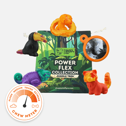 Happy Staffy Co. PowerFlex Jungle Trek Collection Dog Chew Toy