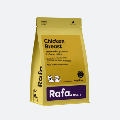 RAFA Raw Freeze-Dried Treats | Human-Grade Chicken Breast