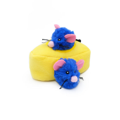 ZIPPYCLAWS BURROW - MICE N CHEESE CAT TOY