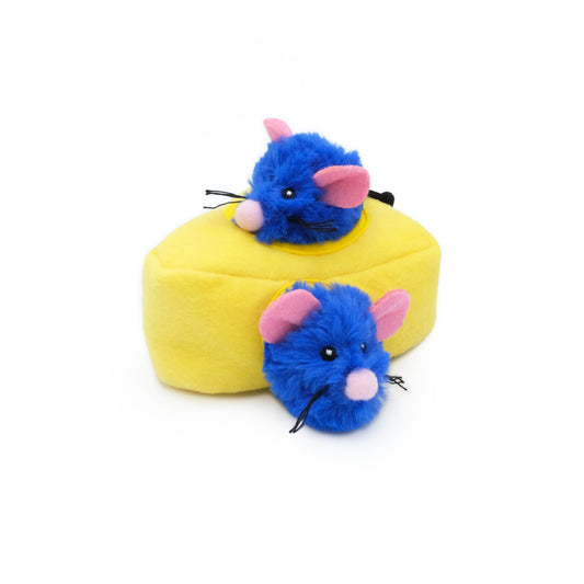 ZIPPYCLAWS BURROW - MICE N CHEESE CAT TOY