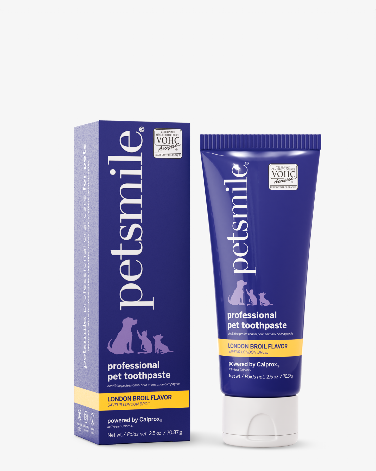 PETSMILE Professional Pet Toothpaste - London Broil Flavor - Small