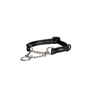 Rogz Utility Control Collar Chain Black Xxlge