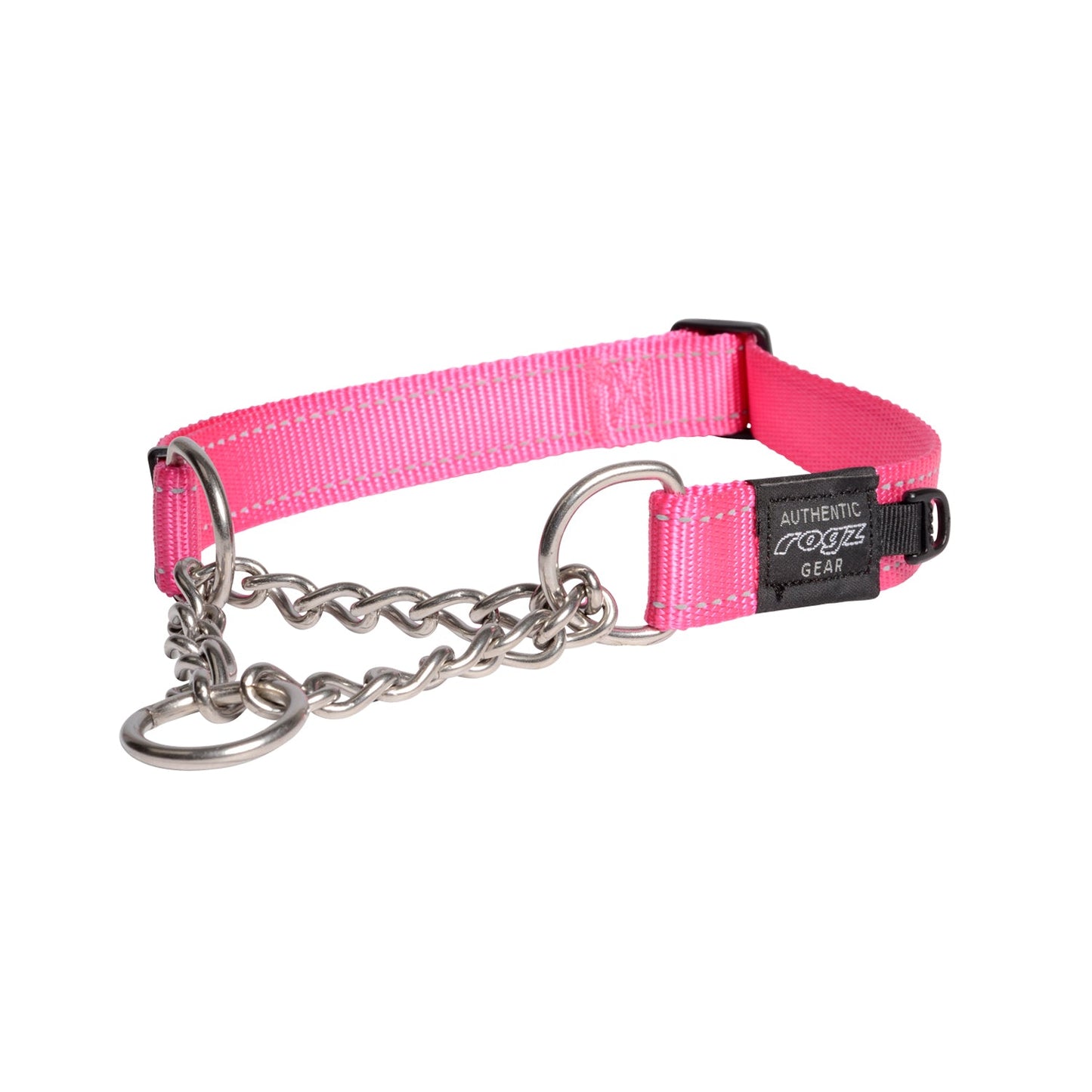 Rogz Utility Control Collar Chain Pink Xlge