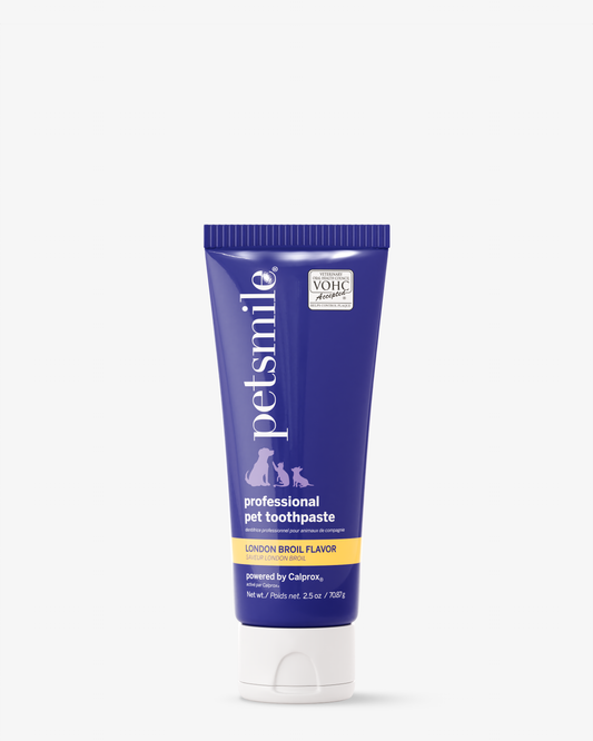 PETSMILE Professional Pet Toothpaste - London Broil Flavor - Small