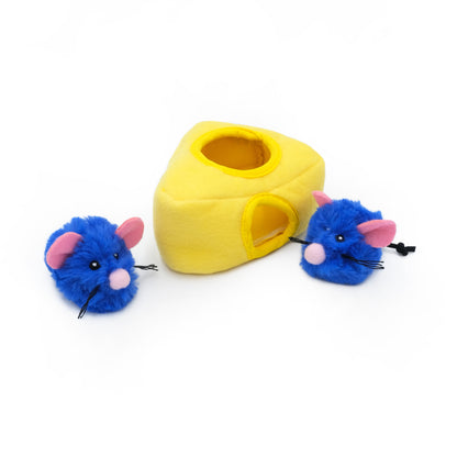 ZIPPYCLAWS BURROW - MICE N CHEESE CAT TOY