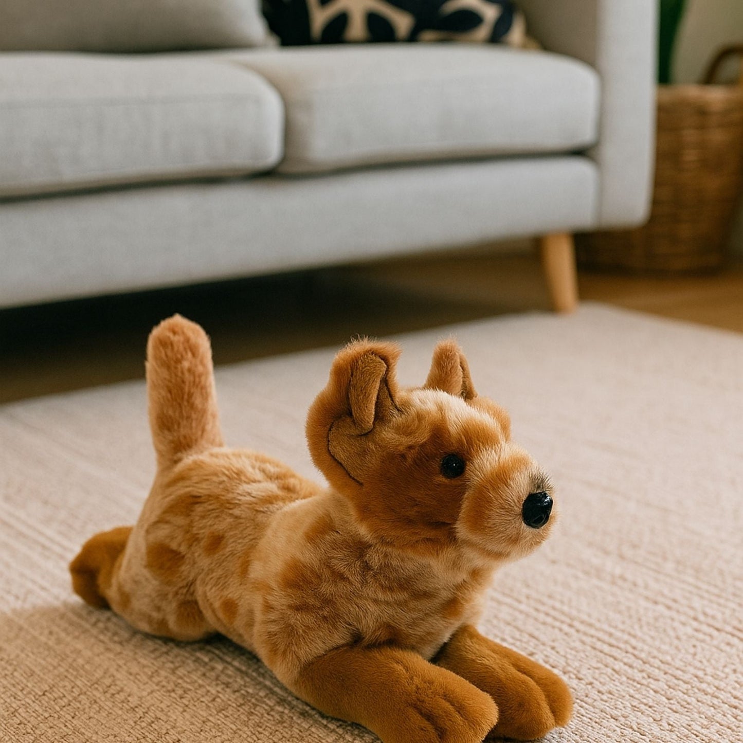 Bocchetta Plush Flame - Cattle Dog - 28cm, floppy, Red