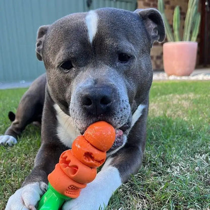Happy Staffy Co. Chomp Carrot Dog Chew Toy