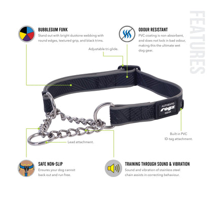 Rogz Amphibian Control Collar Chain Black