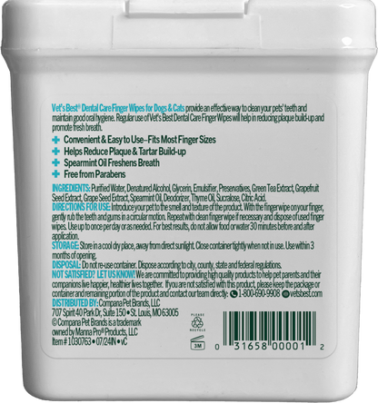 VET'S BEST Clean Teeth Finger Pads