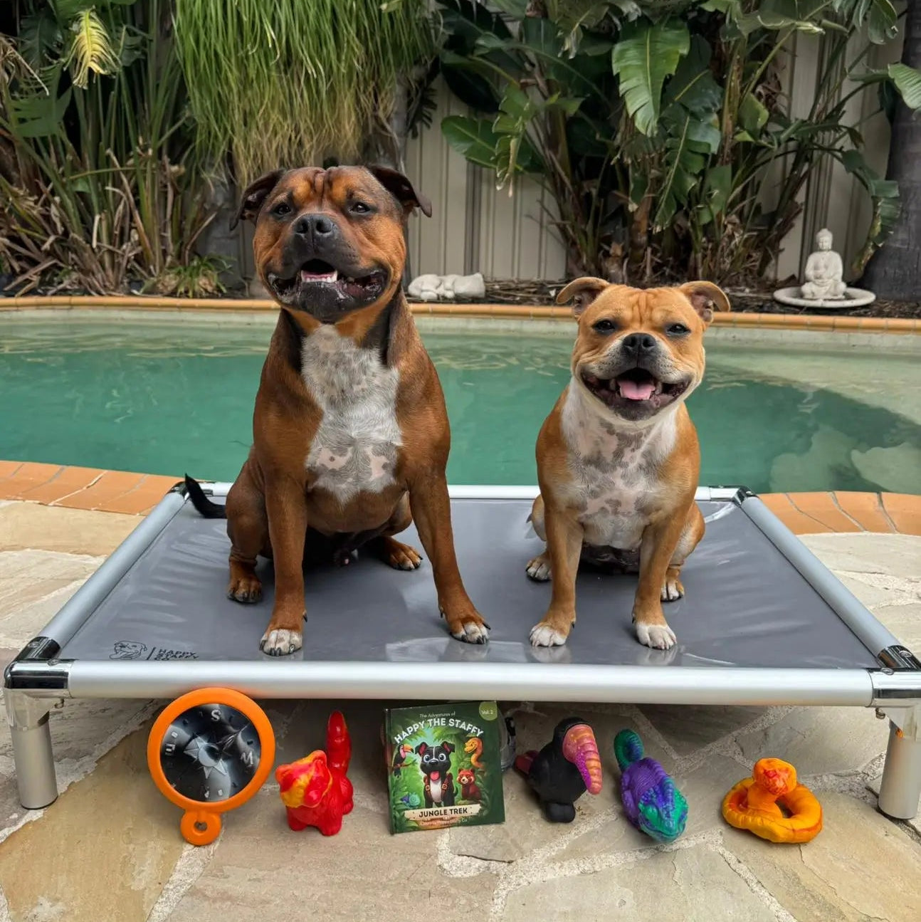 Happy Staffy Co. PowerFlex Jungle Trek Collection Dog Chew Toy