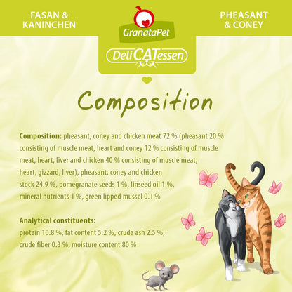 GranataPet DeliCATessen - Pheasant & Coney Wet Cat Food