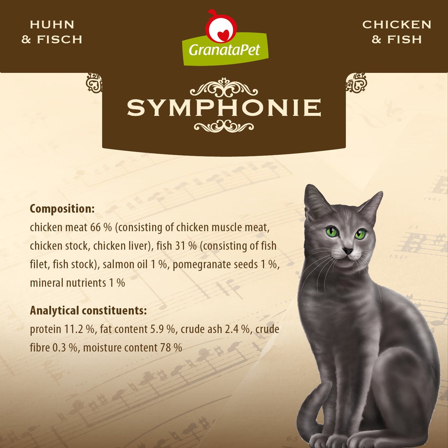 GranataPet Symphonie - No. 7 Chicken & Fish Wet Cat Food