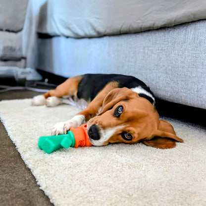 Happy Staffy Co. Chomp Carrot Dog Chew Toy