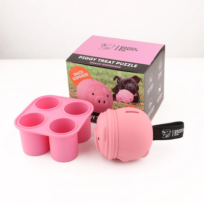 Happy Staffy Co. Poppy Pig Treat Dispenser