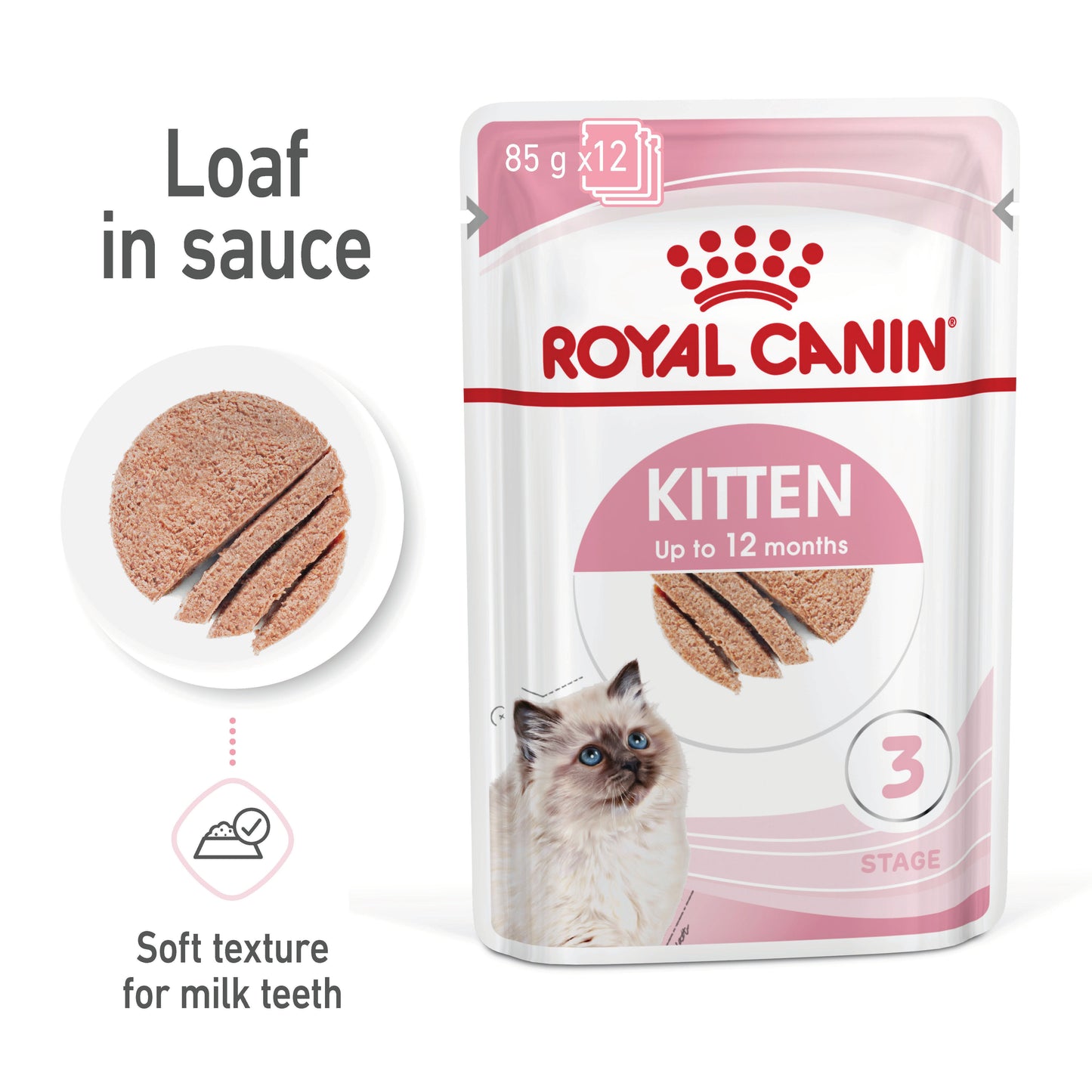 ROYAL CANIN Kitten Loaf Kitten Food Pouch 85g