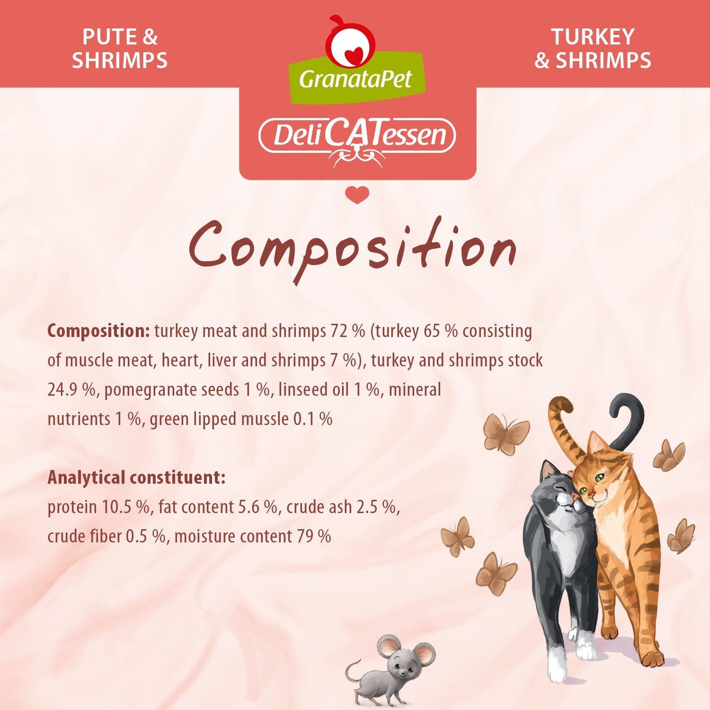 GranataPet DeliCATessen - Turkey & Shrimps Cat Wet Food