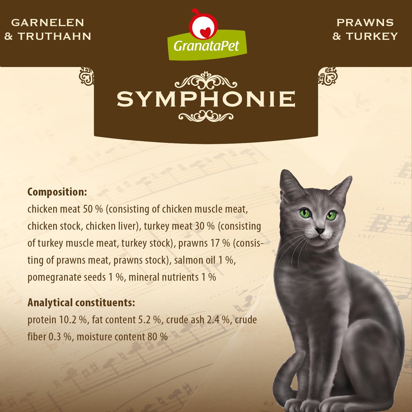 GranataPet Symphonie - No. 2 Prawns & Turkey Wet Cat Food