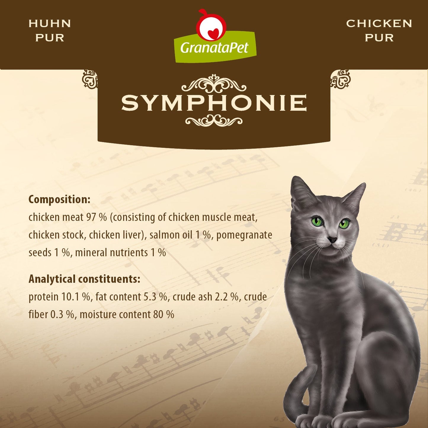 GranataPet Symphonie - No. 5 Chicken PUR Wet Cat Food