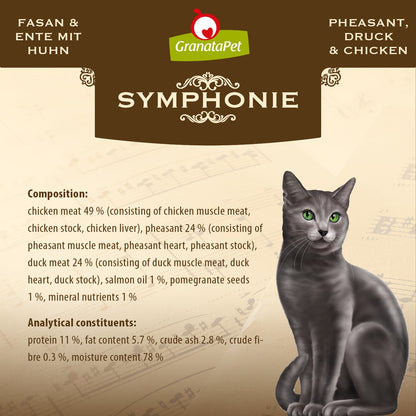 GranataPet Symphonie - No. 8 Pheasant & Duck with Chicken Wet Cat Food