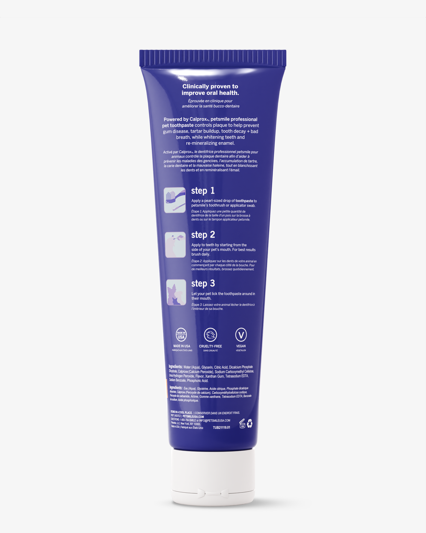 PETSMILE Professional Pet Toothpaste - Say Cheese - Large