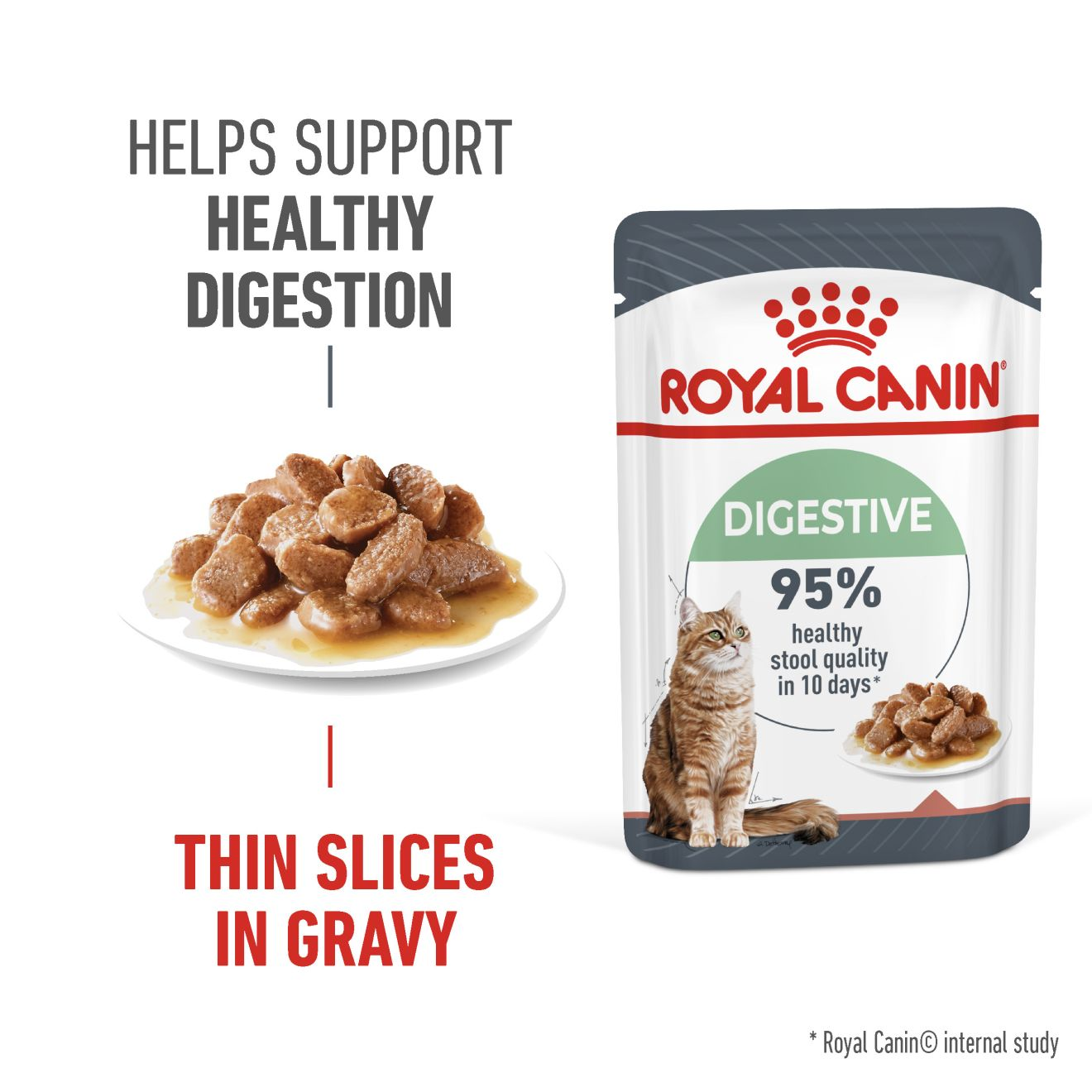 ROYAL CANIN Digest Care Gravy Adult Cat Food Pouch 85g