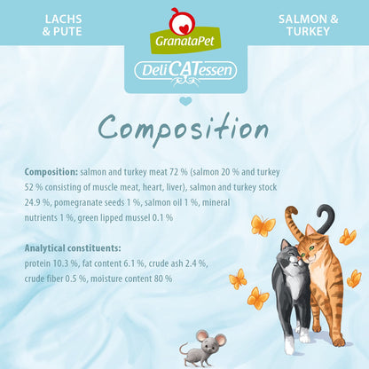 GranataPet DeliCATessen - Salmon & Turkey Wet Cat Food