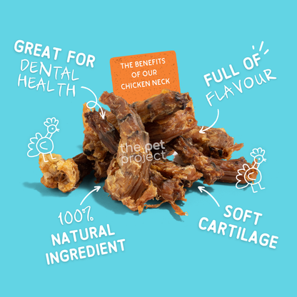THE PET PROJECT CHICKEN NECK 100G