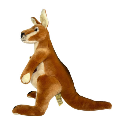 Bocchetta Plush Dodger - Kangaroo with joey - 40cm, red