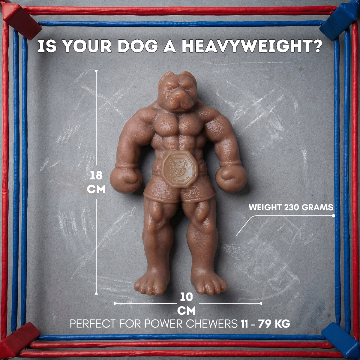 Happy Staffy Co. Staffy Balboa Dog Chew Toy