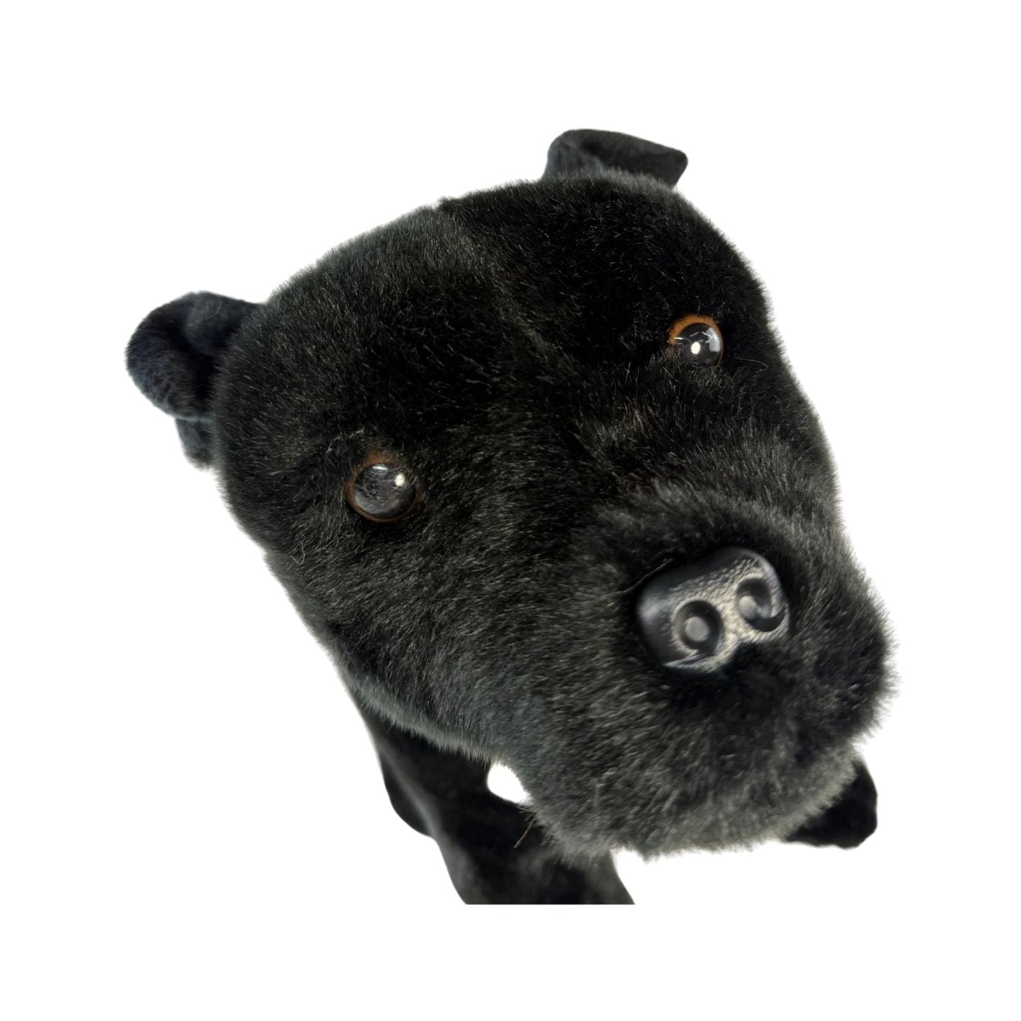 Bocchetta Plush DJ - Staffy - 32cm, sitting, black