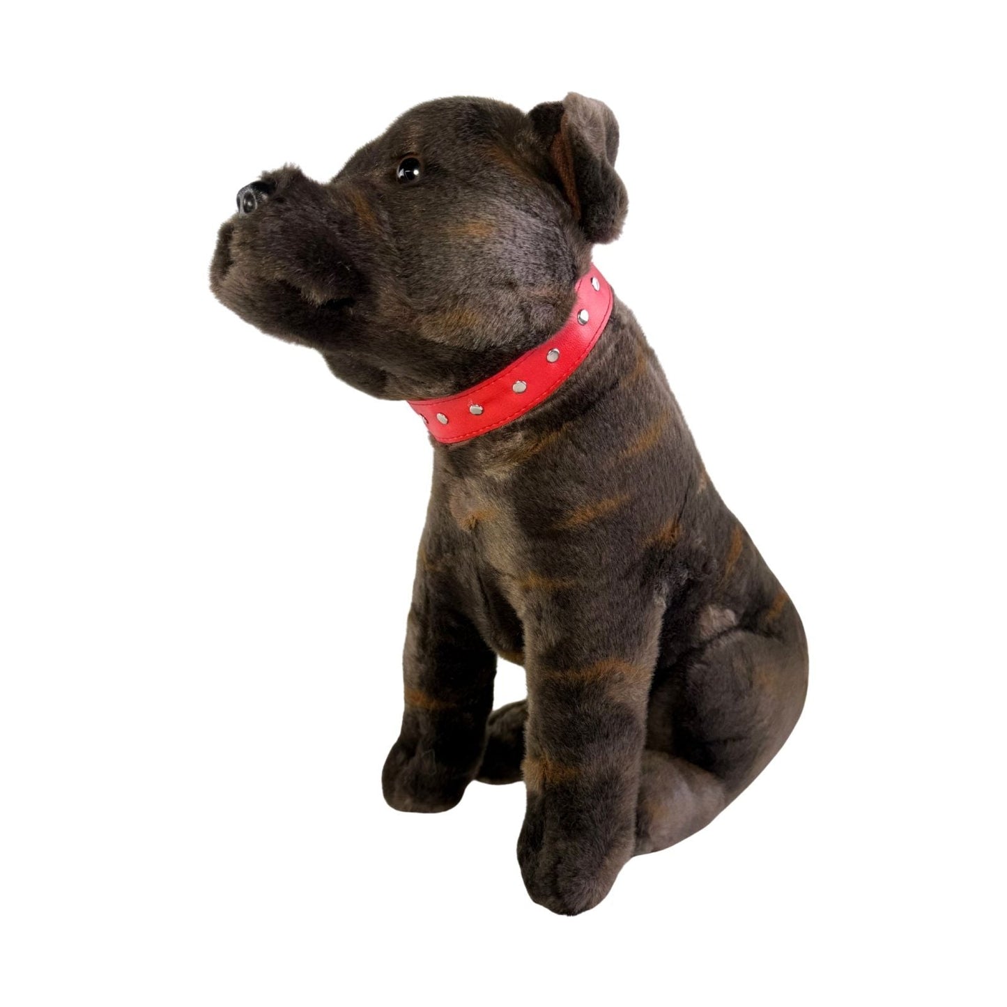 Bocchetta Plush Scooter - Staffy - 32cm sitting, brindle