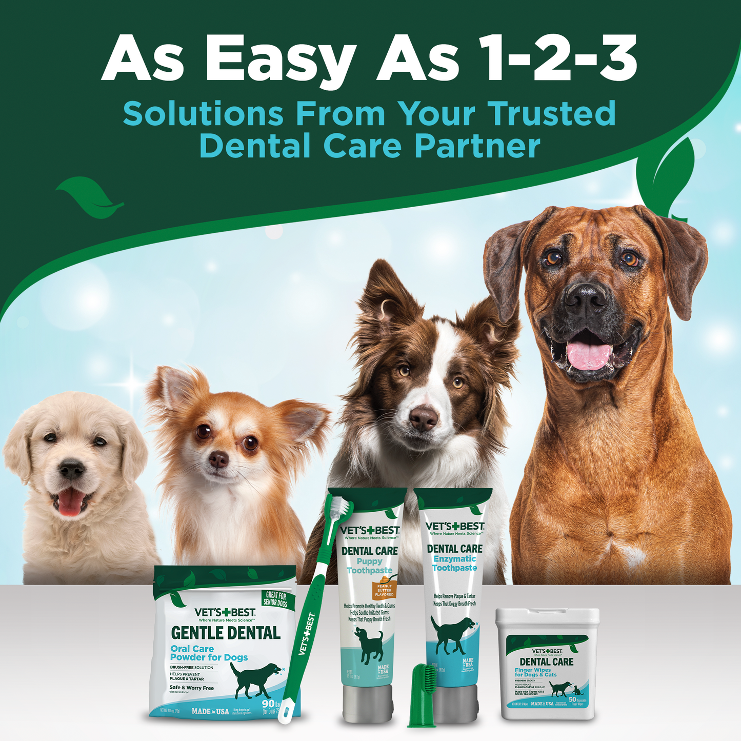 VET'S BEST Clean Teeth Finger Pads