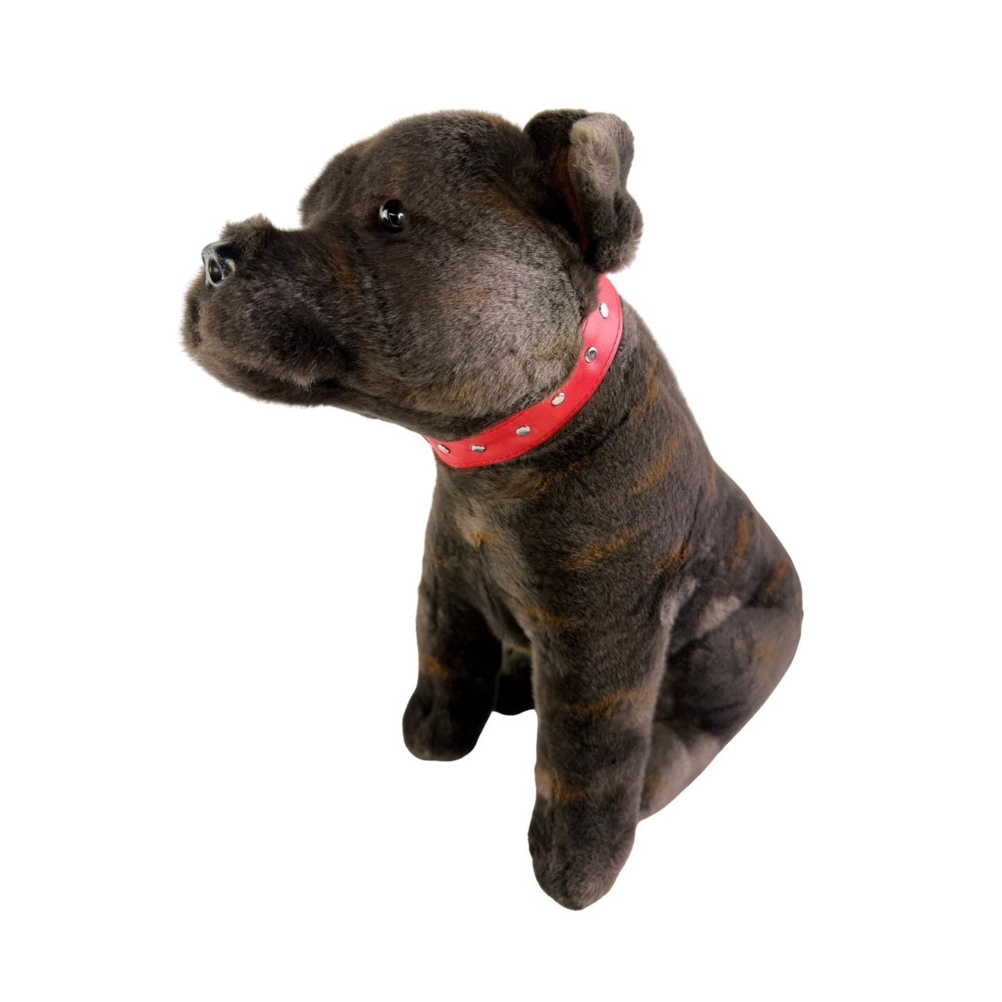 Bocchetta Plush Scooter - Staffy - 32cm sitting, brindle