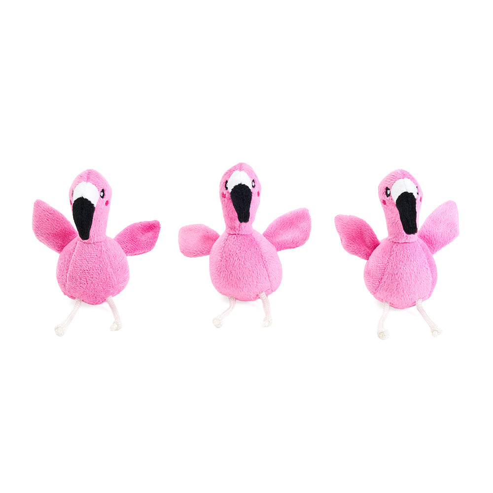 ZIPPYPAWS ZIPPY BURROW - FLAMINGOS IN MONSTERA