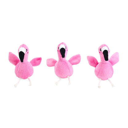 ZIPPYPAWS ZIPPY BURROW - FLAMINGOS IN MONSTERA