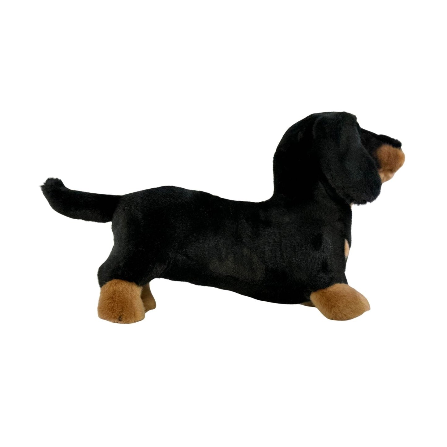 Bocchetta Plush Buddy - Dachshund - 36cm standing, black and tan