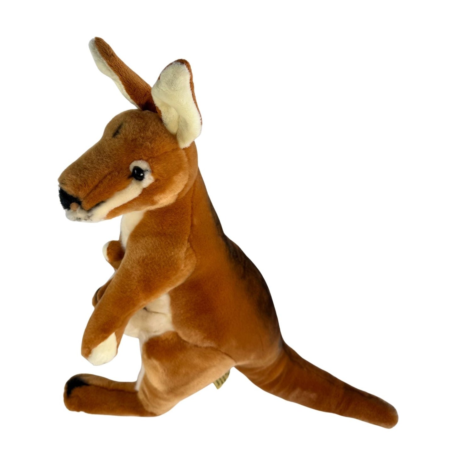 Bocchetta Plush Dodger - Kangaroo with joey - 40cm, red
